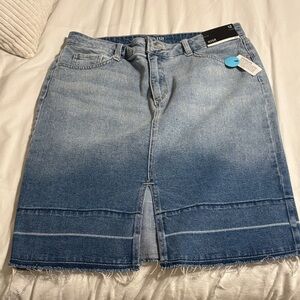 a.n.a Blue Denim Skirt